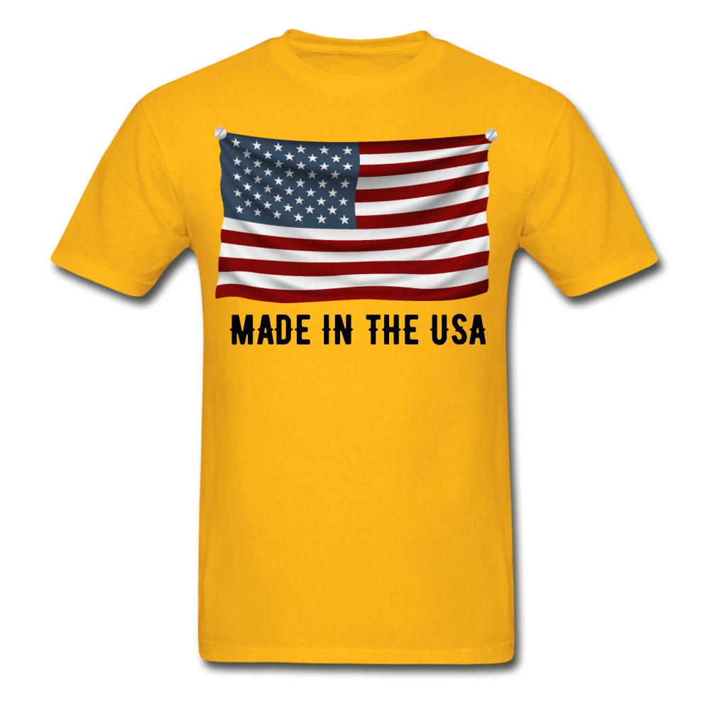 MADE IN THE USA - gold