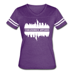Load image into Gallery viewer, Women’s Vintage Sport T-Shirt - vintage purple/white
