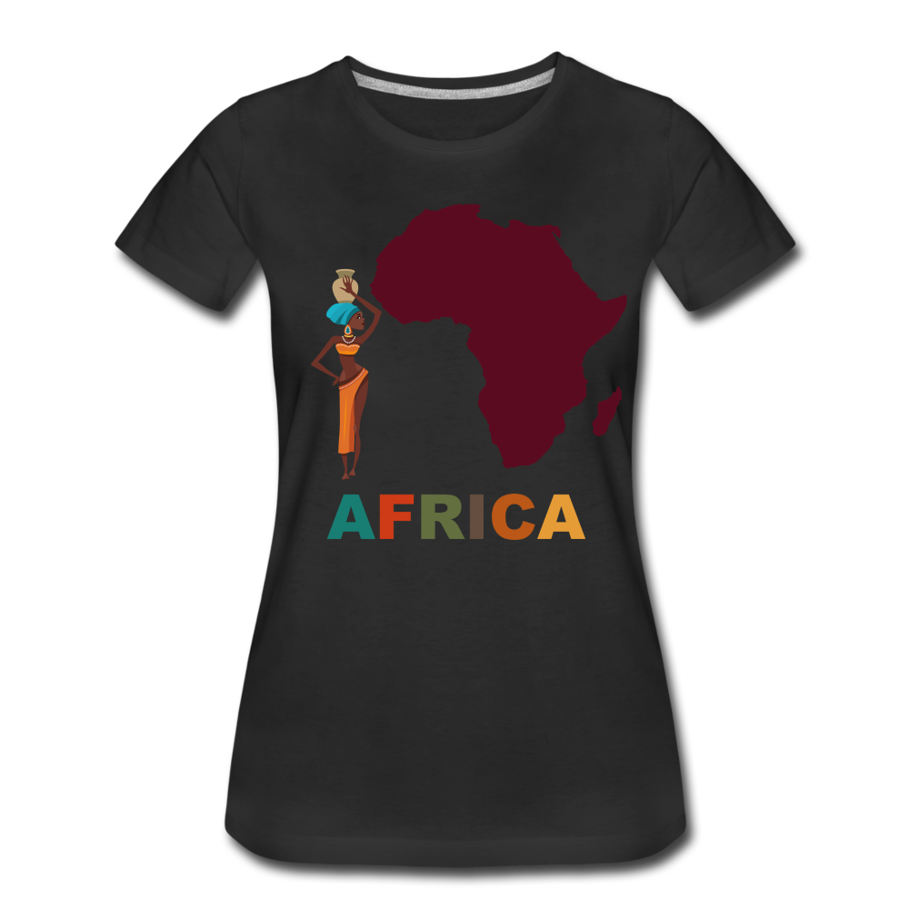 AFRICA/ WHITE T-SHIRT - black