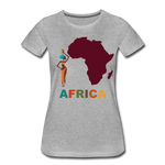 Load image into Gallery viewer, AFRICA/ WHITE T-SHIRT - heather gray
