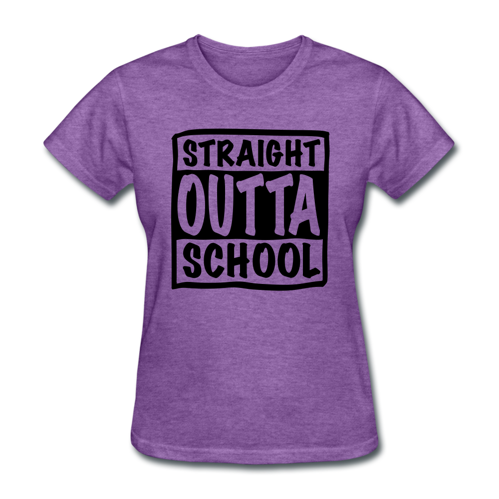STRAIGHT OUTTA SCHOOL - purple heather
