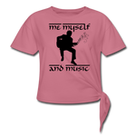 Load image into Gallery viewer, Me My Self And Music Ladies Crop Top - mauve
