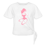 Load image into Gallery viewer, Pink Lady Knotted Top - white
