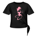 Load image into Gallery viewer, Pink Lady Knotted Top - black
